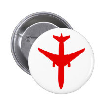Flugzeug airplane anstecknadelbutton