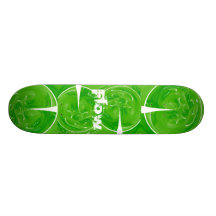 Flujo dominante verde monopatin personalizado