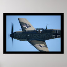 Flyby de Messerschmitt Bf-109E-3 Emilio Posters