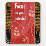 Foco en su potencial - Mousepad de motivación Tapete De Raton