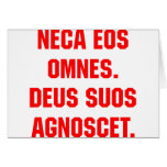 FOE Omnes de Neca. Dios sabrá sus los propios Felicitación