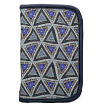 Folio azul del vitral organizador