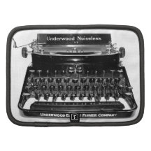 Folio de la máquina de escribir del escritor organizadores