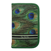 Folio de la pluma del pavo real planificadores