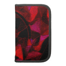Folio de Smartphone con diseño rojo del vitral Planificador