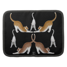 Folio del carrito de la yoga del gato planificador