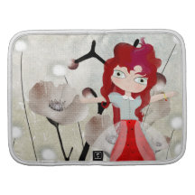 Folio floral del carrito del opio de la muñeca lin planificadores