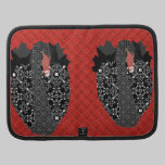 Folio retro rojo del carrito del cisne negro folios