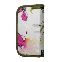 Folio rosado del carrito del arte abstracto de Gin Organizador