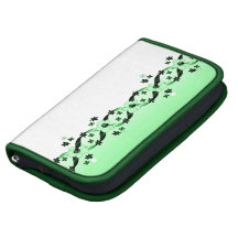 Folio verde del carrito de las cintas y de las flo planificador