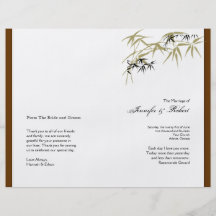 Follaje de otoño en programa del boda de Brown y d Tarjetas Informativas