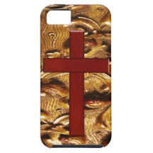Fondo adornado del caso cruzado de madera del iPho iPhone 5 Carcasa