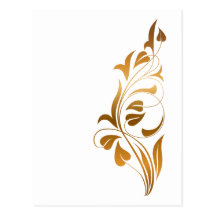 Fondo blanco ornamental tarjetas postales