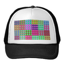 fondo coloreado de los trapos gorros bordados