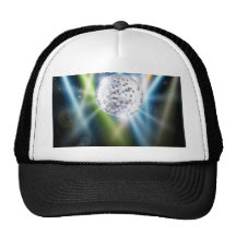 Fondo de la bola de espejo del disco gorro