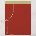 Fondo de la copa de vino tarjetones