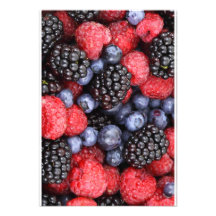 Fondo de la fruta del bosque invitacion personal 