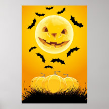 Fondo de la noche de Halloween Impresiones