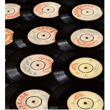 Fondo de los discos de vinilo escultura fotografica