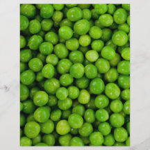 Fondo de los guisantes verdes flyer personalizado