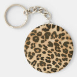 Fondo del estampado leopardo llaveros