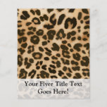 Fondo del estampado leopardo tarjeton