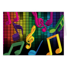 Fondo del fiesta de la música tarjetón