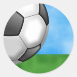 Fondo del fútbol etiqueta