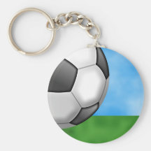 Fondo del fútbol llaveros personalizados