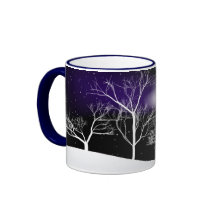 Fondo del invierno tazas