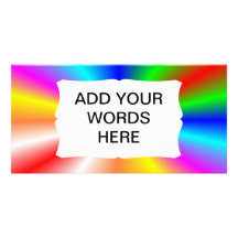 Fondo del "resplandor solar" del arco iris tarjeta fotográfica