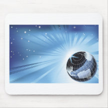 Fondo dinámico del globo del mundo 3d alfombrilla de ratón