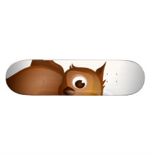 Fondo Editable - búho lindo de Brown Tablas De Patinar