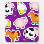 Fondo feliz de la granja, mousepad