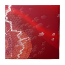 Fondo rojo del negocio de los hexágonos azulejo
