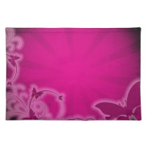 Fondo rosado manteles individuales
