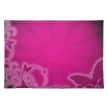 Fondo rosado mantel individual