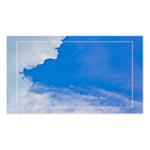 Fondo simple de la nube plantilla de tarjeta de negocio