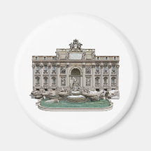 Fontana di Trevi: Fuente del Trevi: modelo 3D: Imán Para Frigorifico