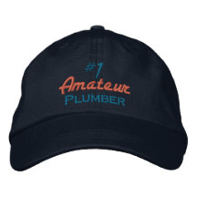 Fontanero del aficionado #1 gorros bordados
