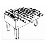 Foosball - fútbol de la tabla postal