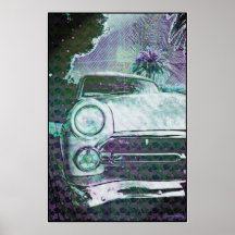 fordstradamus - coche de la escuela vieja en San F Poster
