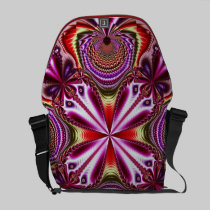 Forma abstracta artística de la mariposa de la bol bolsas messenger