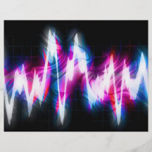 Forma de onda enrrollada del audio del gráfico EQ Tarjetón