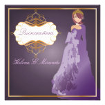 Forma Quinceañera/ciruelo Invitacion Personal