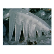 Formación de hielo tarjetas postales
