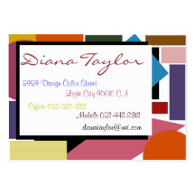 Formas en los colores - modificados para requisito plantillas de tarjetas personales