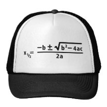 fórmula cuadrático gorro
