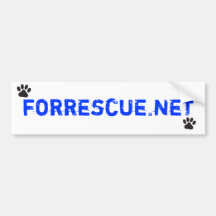Forrescue.net Etiqueta De Parachoque
