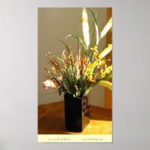 Forsythia y poster del ramo de Sun